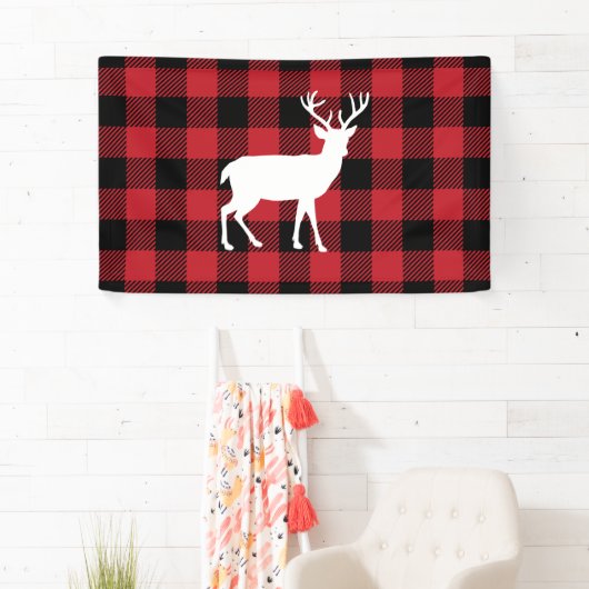 Büffel kariert - Rotwild Banner (Insitu)