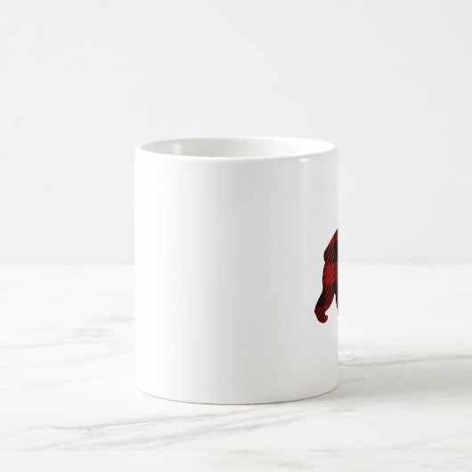 Büffel-karierte Bärn-Tasse Kaffeetasse (Mittel)