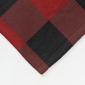 Büffel-karierte Karo-Holzfäller-Fleecedecke Fleecedecke (Ecke)