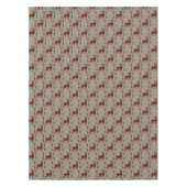 Büffel-karierte Rotwild auf TAN Tischdecke (Vorderseite)