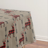 Büffel-karierte Rotwild auf TAN Tischdecke (Beispiel)