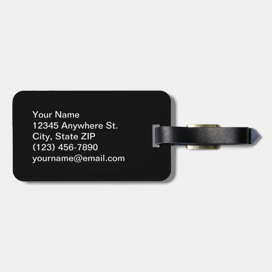 Büffel-karierter gekreuzter Besen-Gepäck-Umbau - Gepäckanhänger (Rückseite horizontal)