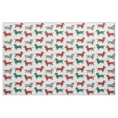 Büffel-kariertes Dackel-Land-Leben Stoff (Fat Quarter (45,7 x 55,9 cm))
