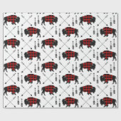 Büffel kariertes einwickelnPapper Geschenkpapier (Flach)