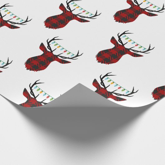 Büffel-kariertes Geschenkpapier (Ecke)