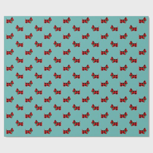 Büffel-kariertes Geschenkpapier (Flach)