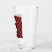 Büffel-kariertes Monogramm-Glas Tumber Glas (Links)