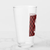 Büffel-kariertes Monogramm-Glas Tumber Glas (Rechts)