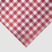 Büffel-kariertes Rotes und weiß Seidenpapier (Ausschnitt)