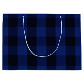 Büffel-kariertes rustikales große geschenktüte (Vorderseite)