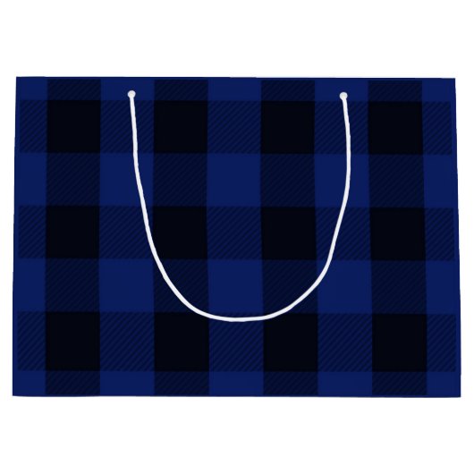 Büffel-kariertes rustikales große geschenktüte (Vorderseite)