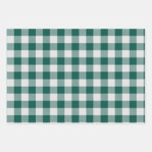 Büffel-Karo-Muster Kissen Geschenkpapier Set (Vorderseite)