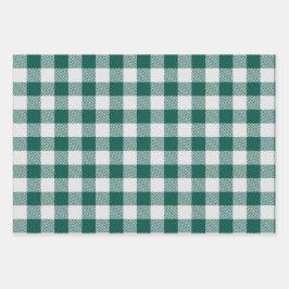 Büffel-Karo-Muster Kissen Geschenkpapier Set