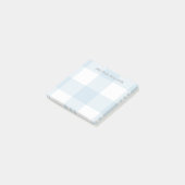 Büffel-Karo-Muster-kundenspezifische Farbe Post-it Klebezettel (angewinkelt)