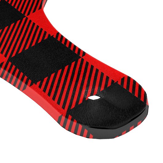 Büffel-Karo-roter und schwarzer Schneidebrett (Ecke)