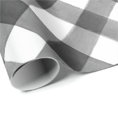 Büffel-Karo-schwarzes u. weißes kariertes Geschenk Geschenkpapier (Rolleneckpunkt)