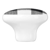 Büffel-Karos Keramikknauf (Seitenansicht)