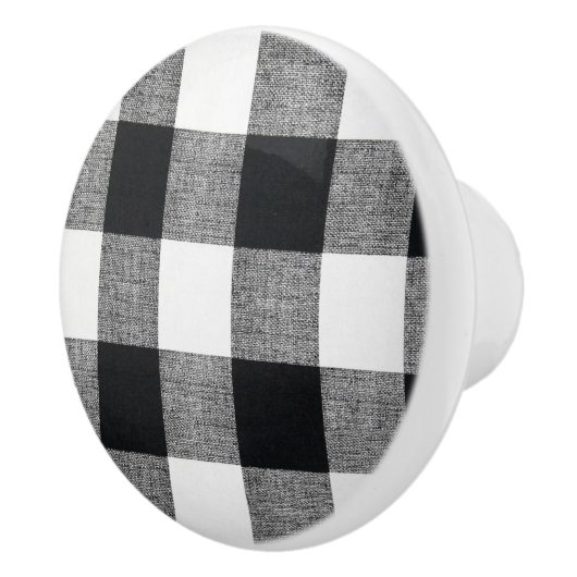 Büffel-Karos Keramikknauf (Rechts)