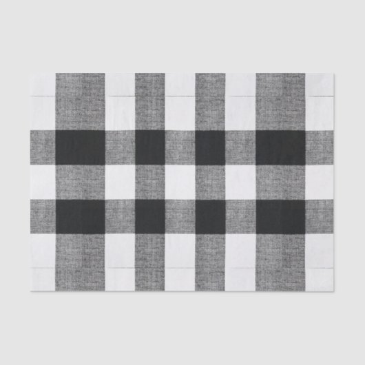 Büffel-Karos Seidenpapier (Vorderseite)
