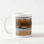 Büffel-nationaler Fluss III - Herbstfarben 2009 Kaffeetasse (Links)