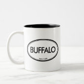 Büffel, New York Zweifarbige Tasse (Links)