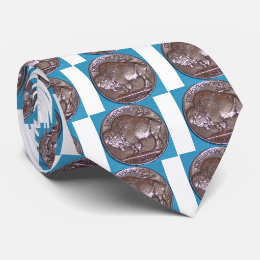 Büffel-Nickel Krawatte (Gerollt)