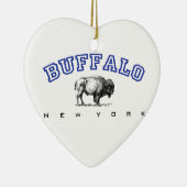 Büffel, NY - Bison Keramikornament (Rechts)