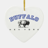 Büffel, NY - Bison Keramikornament (Vorne)