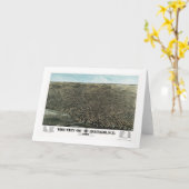 Büffel, NY panoramische Karte - 1880 (Gelbe Blume)