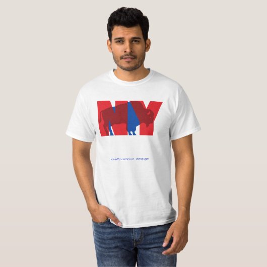 BÜFFEL NY (rot) T-Shirt (Vorne ganz)