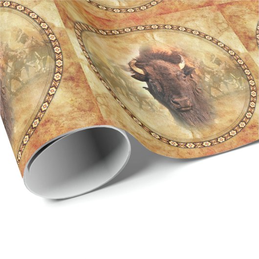 Büffel-Packpapier Geschenkpapier (Rolleneckpunkt)