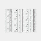 Büffel-Pfeil Fleecedecke (Vorderseite (Horizontal))