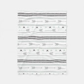 Büffel-Pfeil Fleecedecke (Vorderseite)