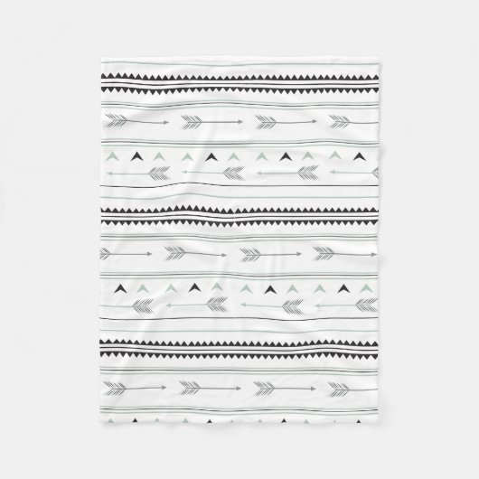 Büffel-Pfeil Fleecedecke (Vorderseite)