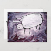 Büffel Postkarte (Vorne/Hinten)