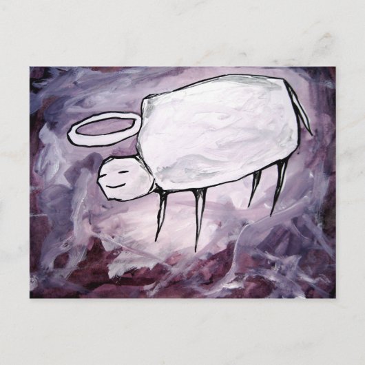 Büffel Postkarte (Vorderseite)