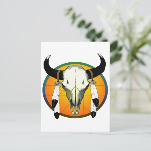 Büffel Postkarte (Stehend Vorderseite)