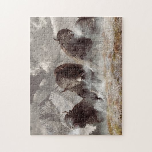 Büffel Puzzle (Vertikal)