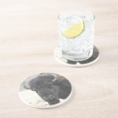 Büffel Sandstein Untersetzer (Seite)