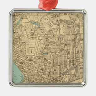 Büffel Silbernes Ornament