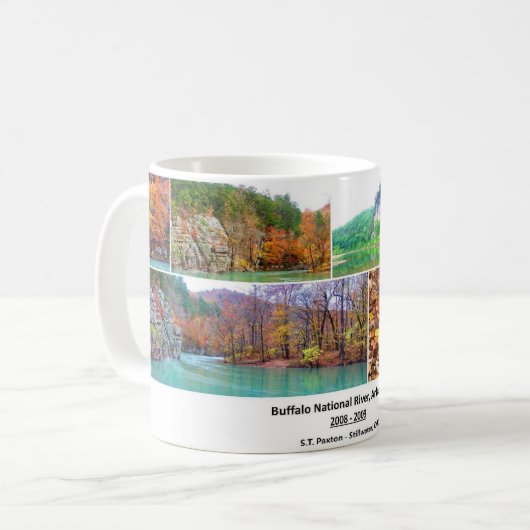 Büffel-Staatsangehörig-Fluss Kaffeetasse (Vorderseite Links)