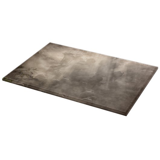 Büffel-Staub Schneidebrett (Ecke)