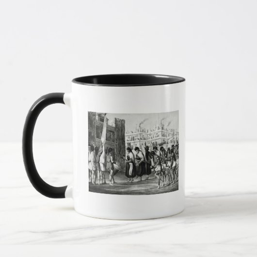Büffel-Tanz bei Pueblo de Zuni Tasse (Links)