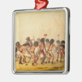 Büffel-Tanz, c.1832 Silbernes Ornament (Links)
