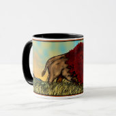 Büffel Tasse (Vorderseite Links)
