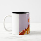 Büffel-Träumer Zweifarbige Tasse (Links)