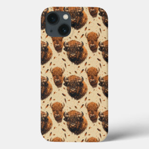 Büffel- und Feder-Design-iPhone-Etasche / iPad-Hül Case-Mate iPhone Hülle