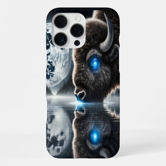 Büffel unter dem kosmischen Baldachin iPhone Hülle (Rückseite)