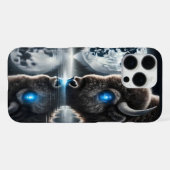 Büffel unter dem kosmischen Baldachin iPhone Hülle (Rückseite (Horizontal))