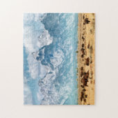 Büffel unter den großartigen Teton Bergen Puzzle (Vertikal)